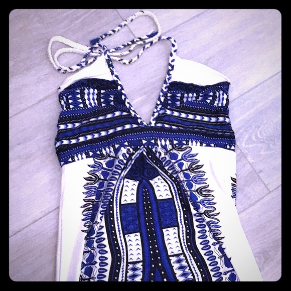 Boohoo Dresses & Skirts - NWT Blue and White Maxi Dress